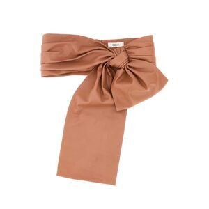 Chloe Women Pink Leather Chloe Bow Belt